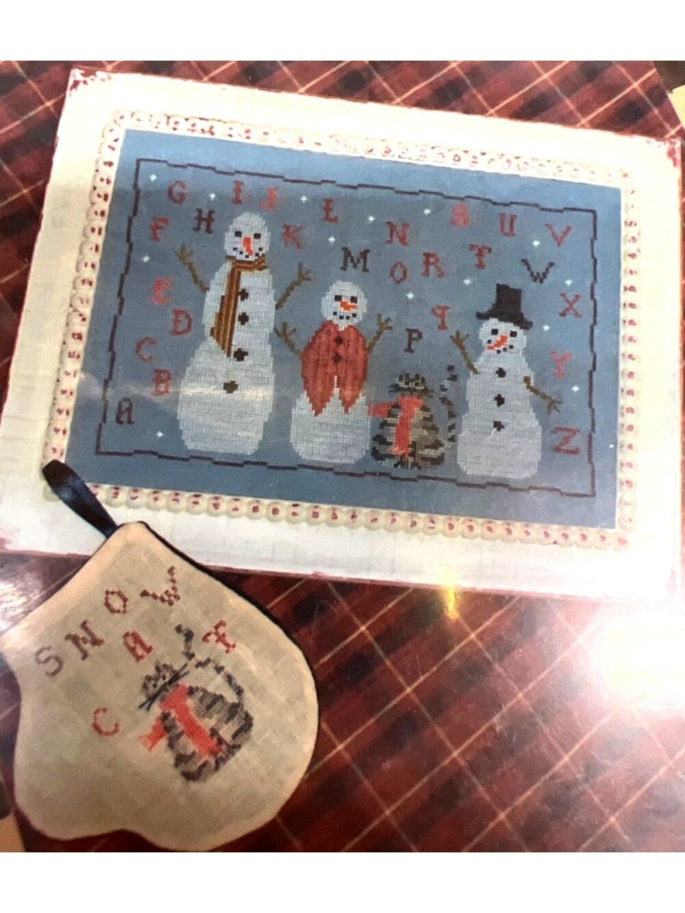 RARE Winter Friends Snowman Cross-Stitch Pattern By Chessie & Me